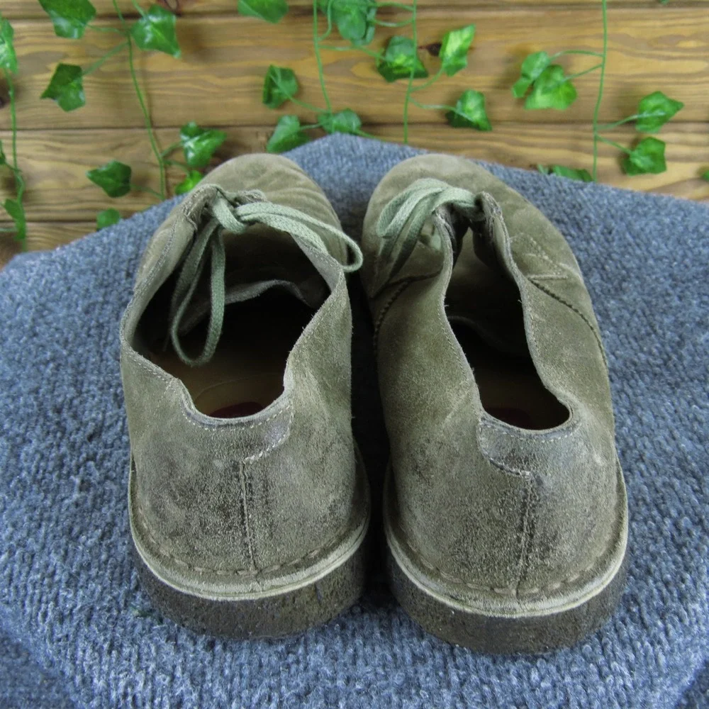 Clarks Originals Men 9.5‎ Brown Suede Lace-Up Casual Shoes Soft Crepe Outsole